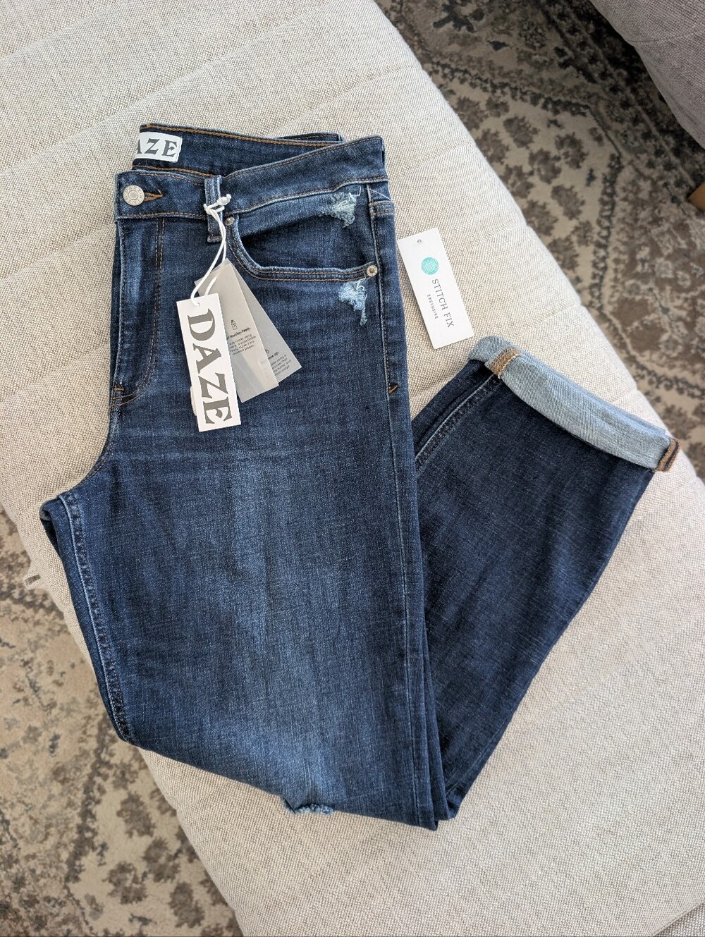 Daze Denim High Rise Distressed Jeans Stitch Fix Exclusive | Size 32